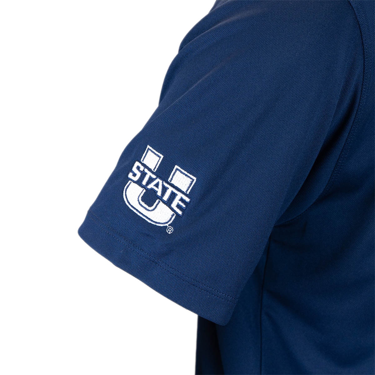 Men's nike aggies script navy polo t-shirt